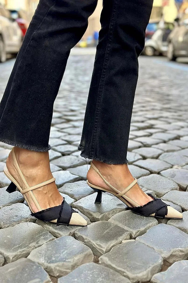 LUCREZIA | Elegant Slingback Decolleté for a Sophisticated Style