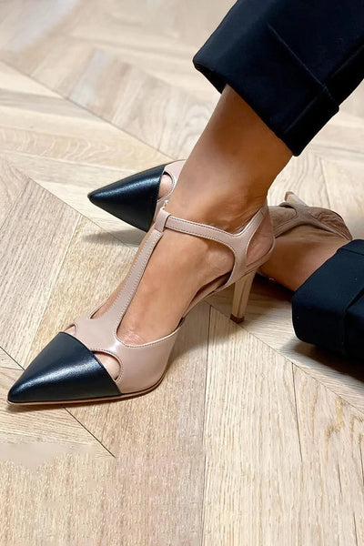 MIRELLA | Elegant Two-Tone Pointed Toe for a Sophisticated Style