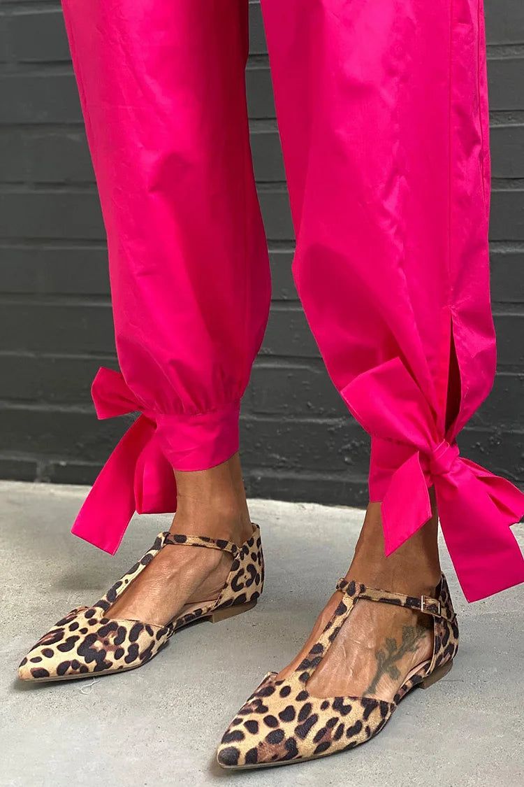 TAMARA | Elegant pointed-toe ballerina flats with T-strap for a sophisticated style