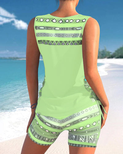 Sophia – Geometric Print Tankini