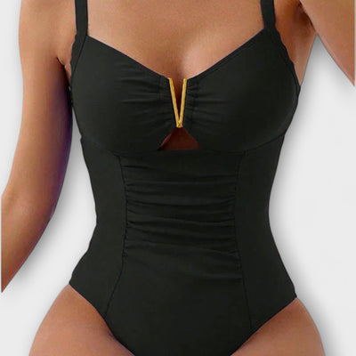 Elise – Elegant V-Neck Swimsuit