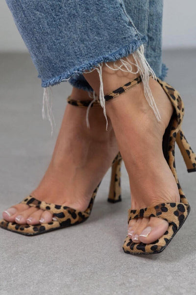 AFRICA | Elegant Animalier High Heel Sandals for a Chic and Unique Look