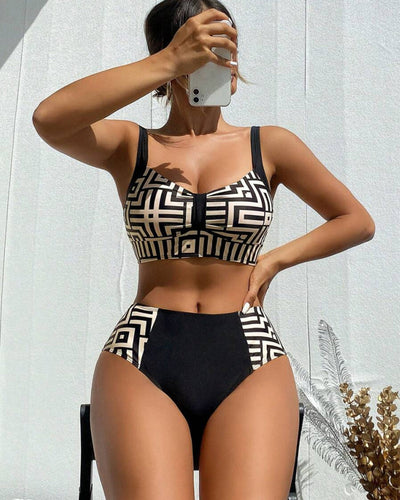 Daphne - Stylish Two-Piece Patterned Bikini