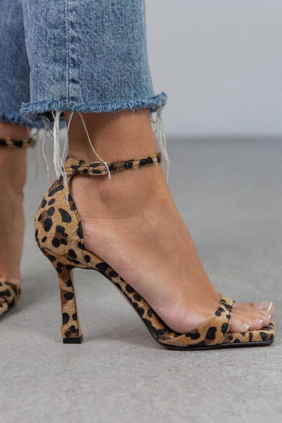 AFRICA | Elegant Animalier High Heel Sandals for a Chic and Unique Look