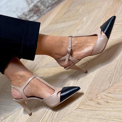 MIRELLA | Elegant Two-Tone Pointed Toe for a Sophisticated Style