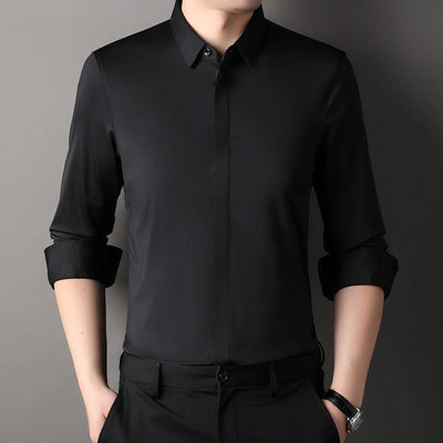 Varenzo | Wrinkle-free stretch shirt for men