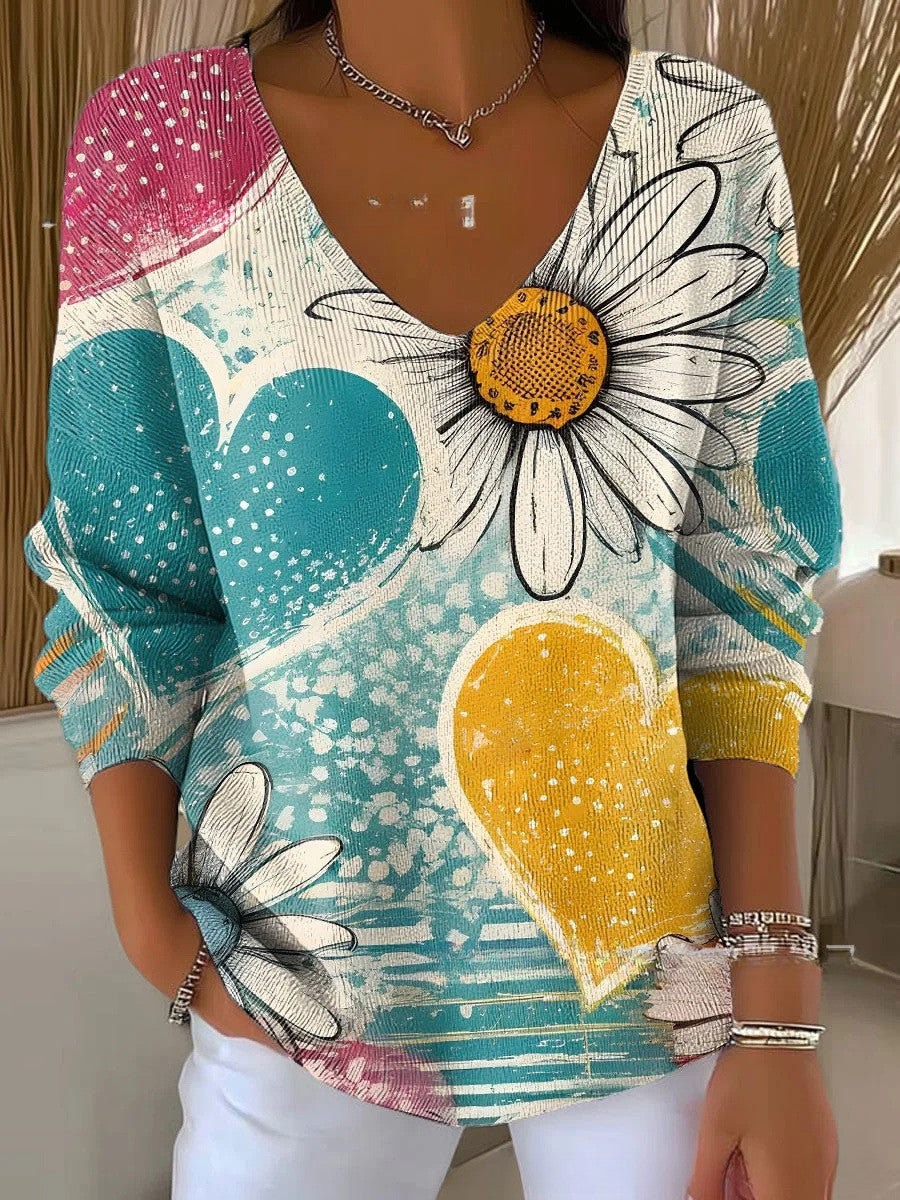 HELENE - V-Neck Knit Jumper