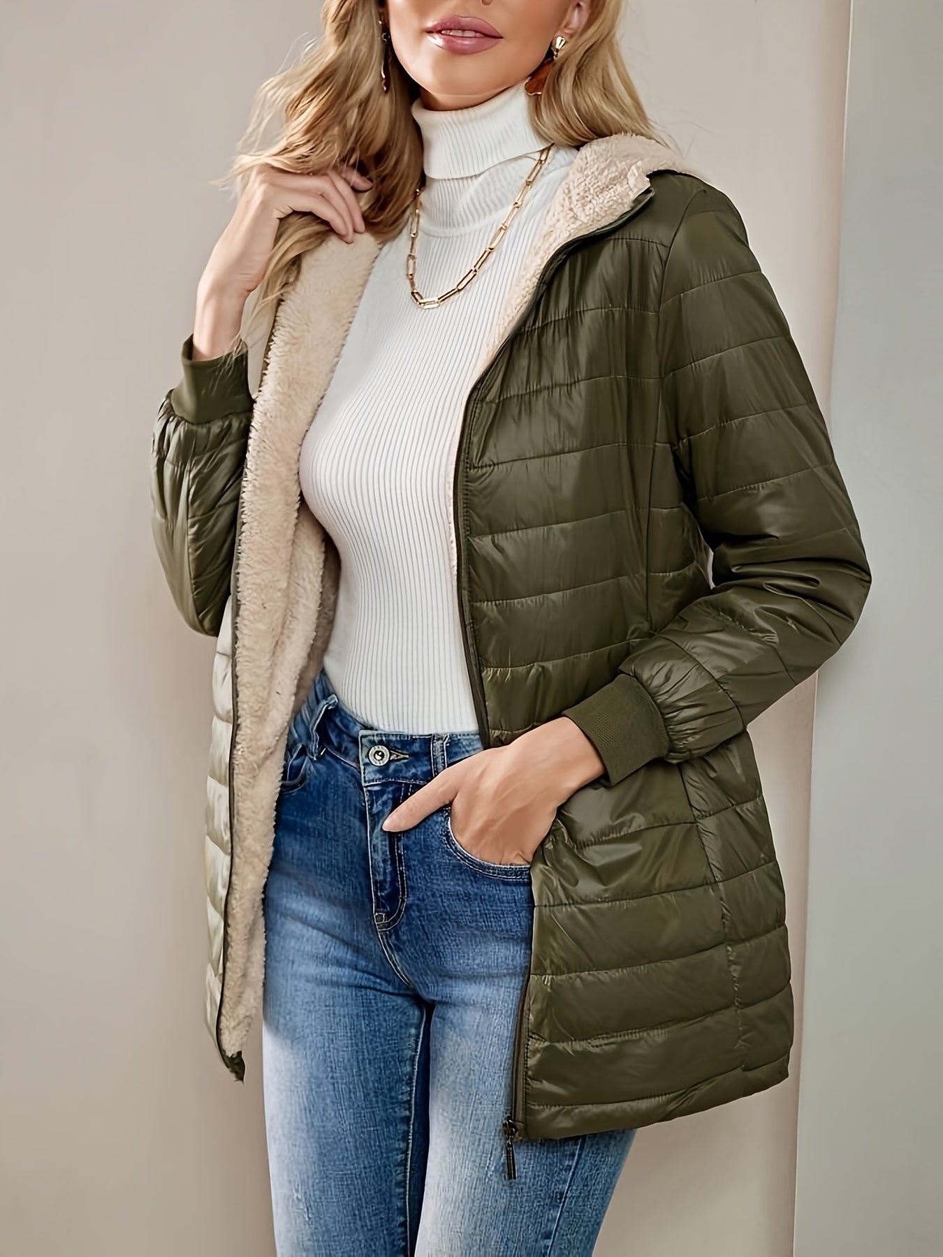 Enrica | Długi płaszcz w stylu casual