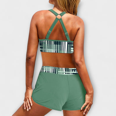 Vivienne - High-Waisted Ribbed Bikini