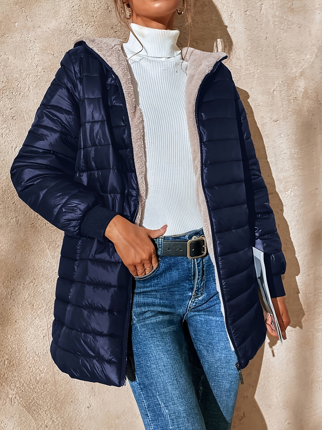 Enrica | Długi płaszcz w stylu casual
