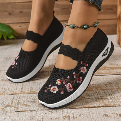 Flora – Cushioned Slip-Ons with Floral Touch