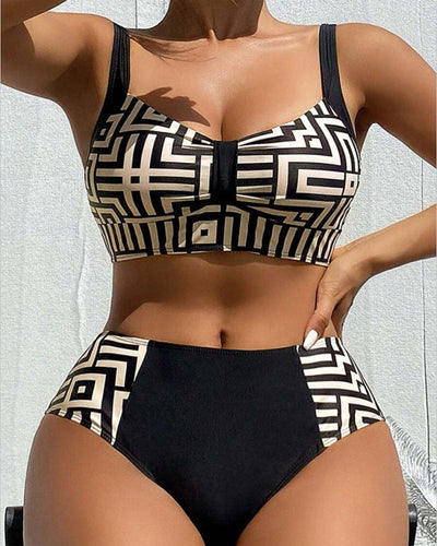 Daphne - Stylish Two-Piece Patterned Bikini