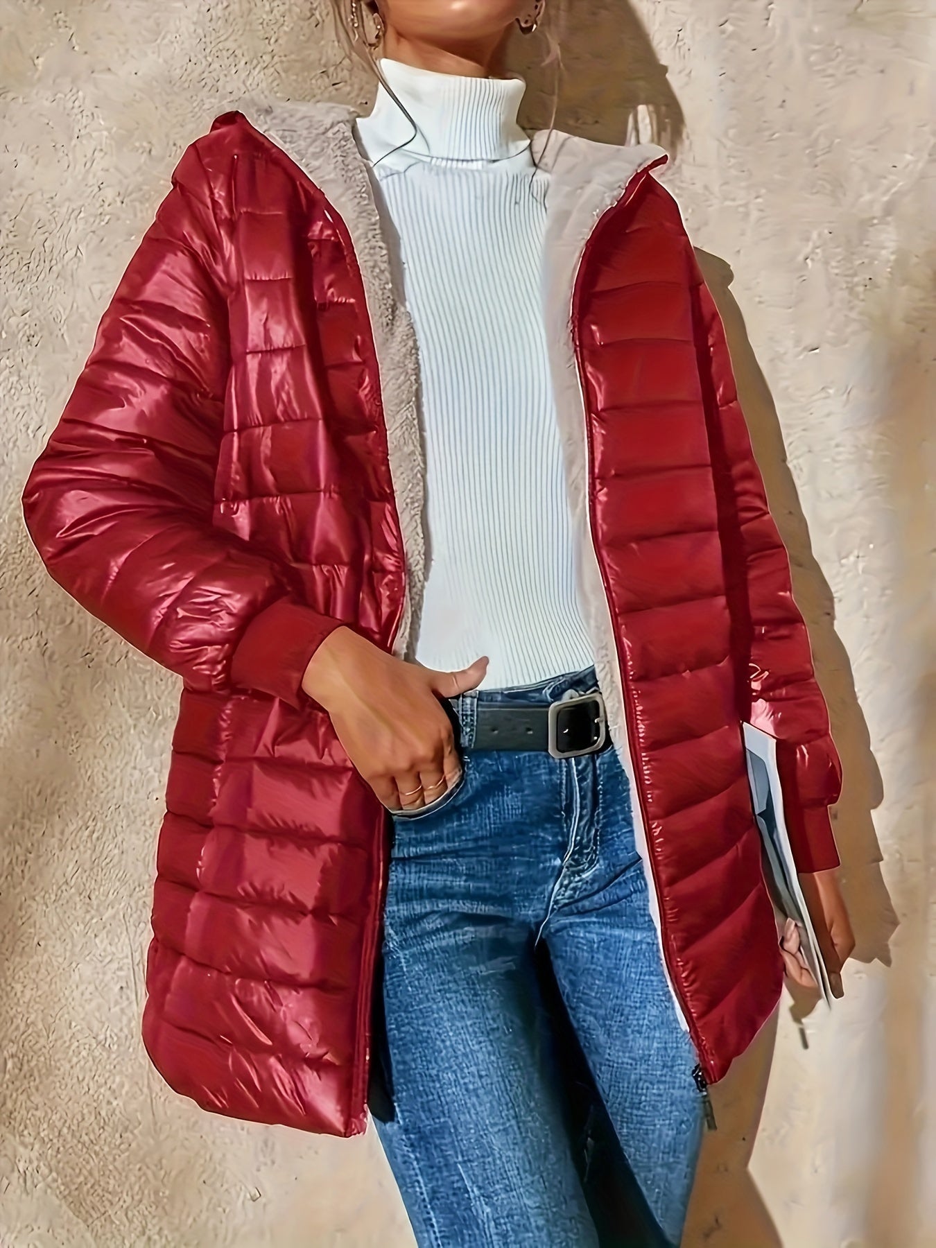 Enrica | Długi płaszcz w stylu casual