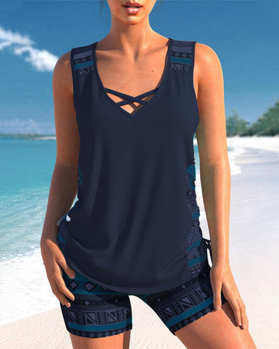 Sophia – Geometric Print Tankini