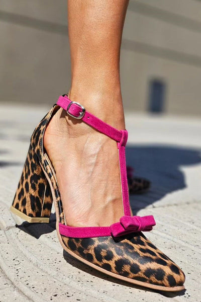 Liora™ | Elegant Sandals with Green Leopard Print and Eye-Catching Colourful Details