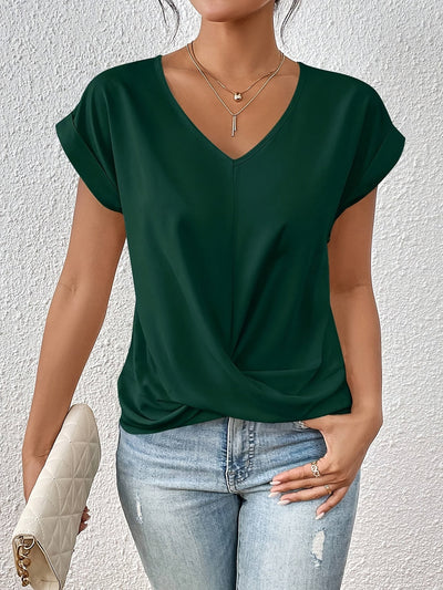 Cleo™ V Neck Short Sleeve Shirt