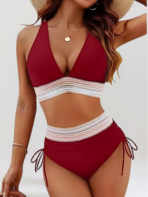 Amara – High-Waisted Bikini Set With Tummy Control