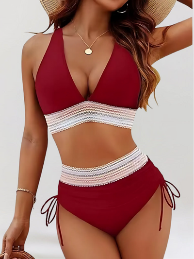 Amara – High-Waisted Bikini Set With Tummy Control