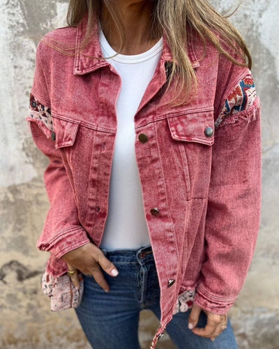 EVA - Casual Patchwork Denim Jacket