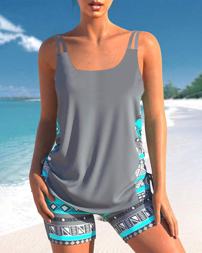 Sophia – Geometric Print Tankini