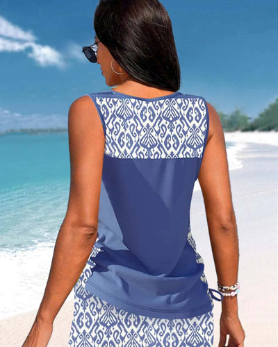 Sophia – Geometric Print Tankini