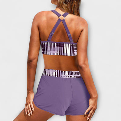 Vivienne - High-Waisted Ribbed Bikini