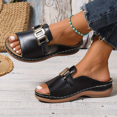 Ayla™  Block Heel Slip-On Sandals