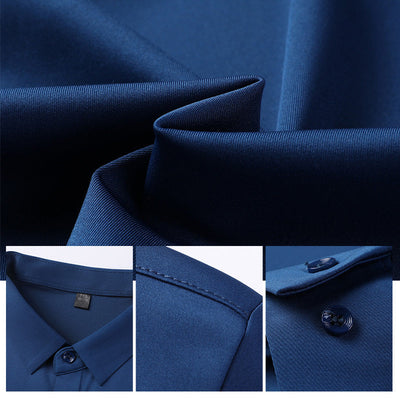 Varenzo | Wrinkle-free stretch shirt for men