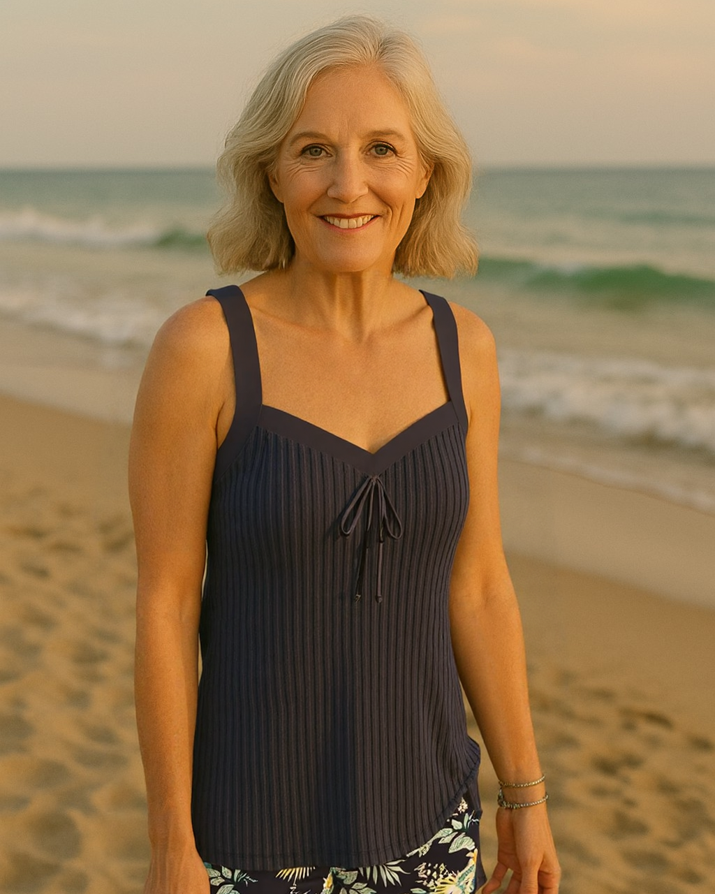 Teresa – Riviera Striped Swimwear