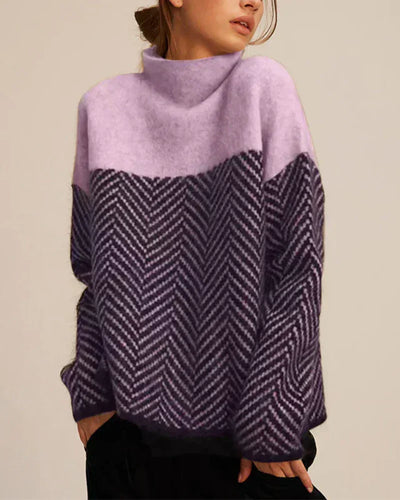 MALENE - HIGH-NECK COTTON SWEATER