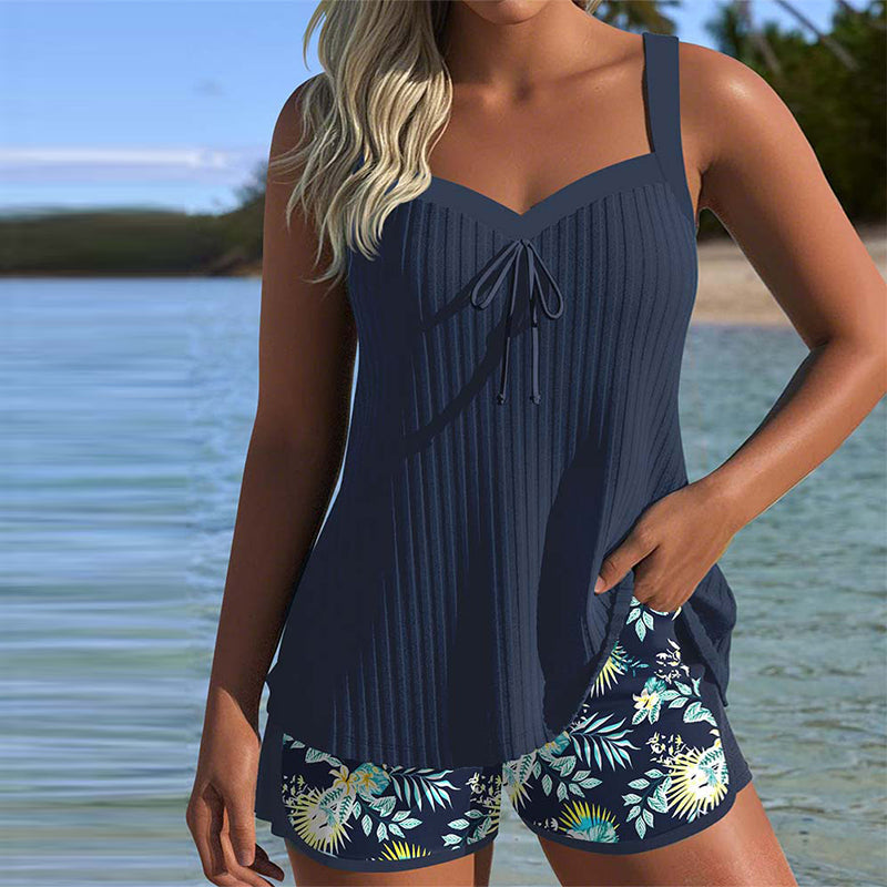 Teresa – Riviera Striped Swimwear