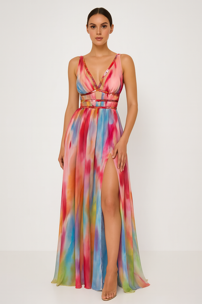 Serena™| Painted Maxi Dress