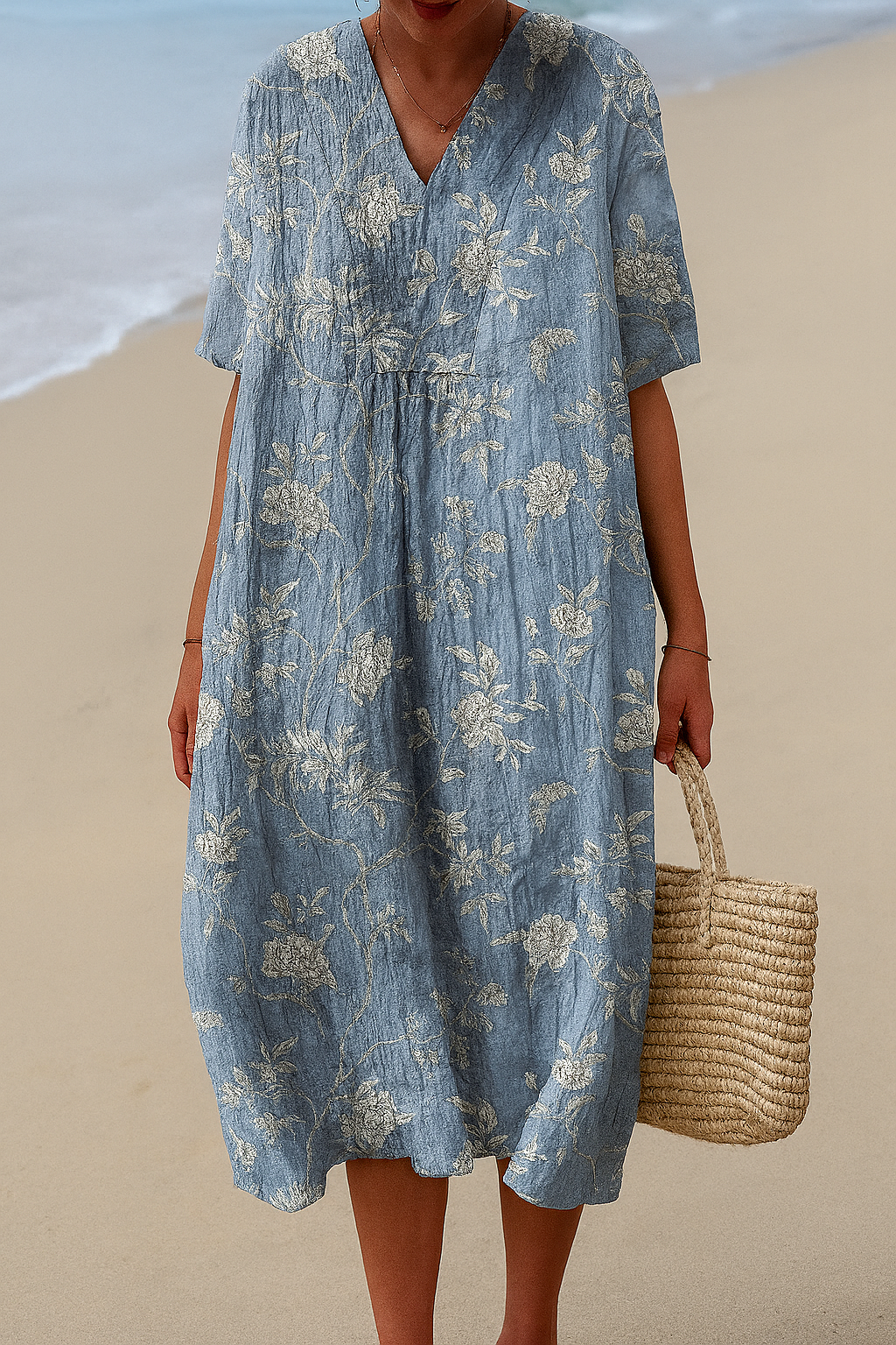 Grace in Motion – Breezy Midi Dress
