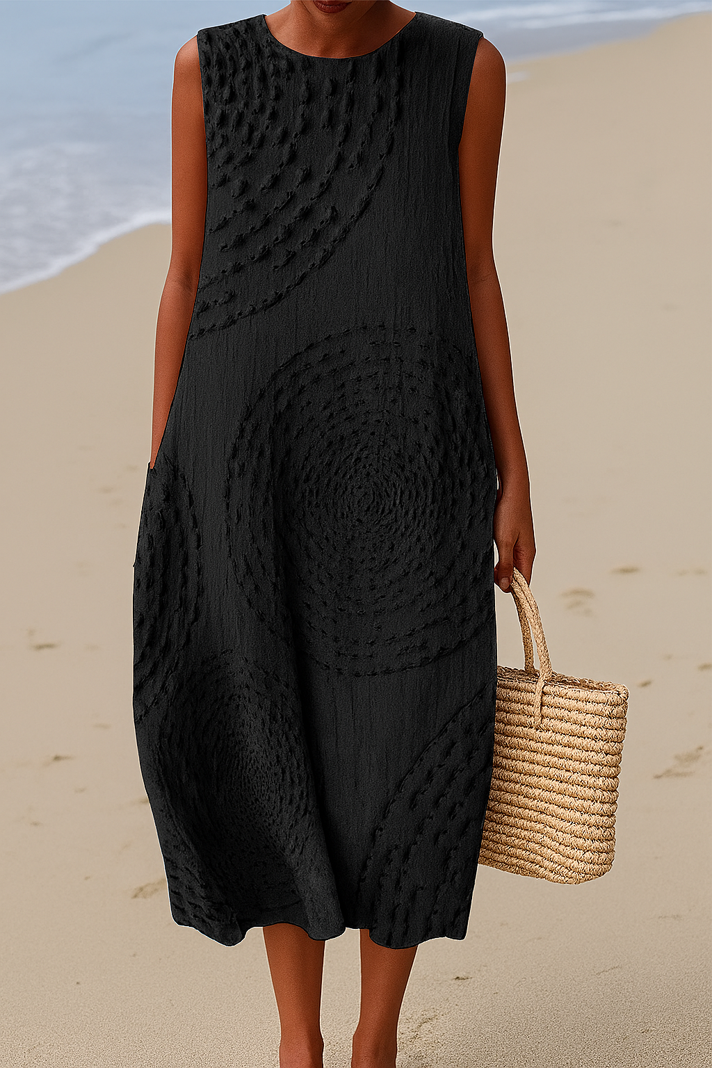 Sleeveless Midi Dress – Understated Style That Stands Out