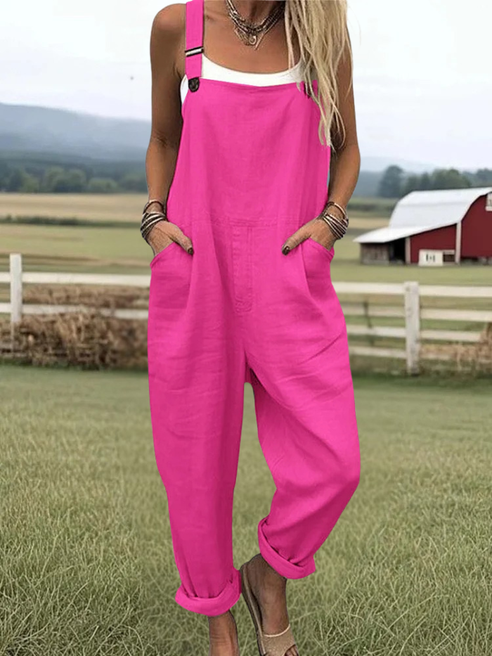 Loretta - Vacation Retro Casual Wide Leg Jumpsuit