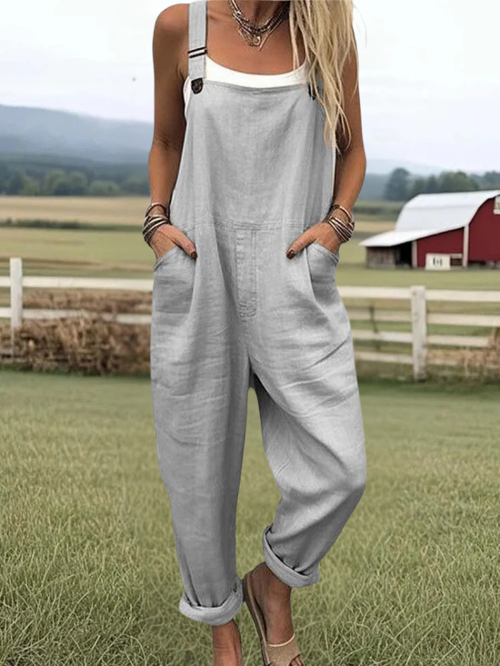 Loretta - Vacation Retro Casual Wide Leg Jumpsuit
