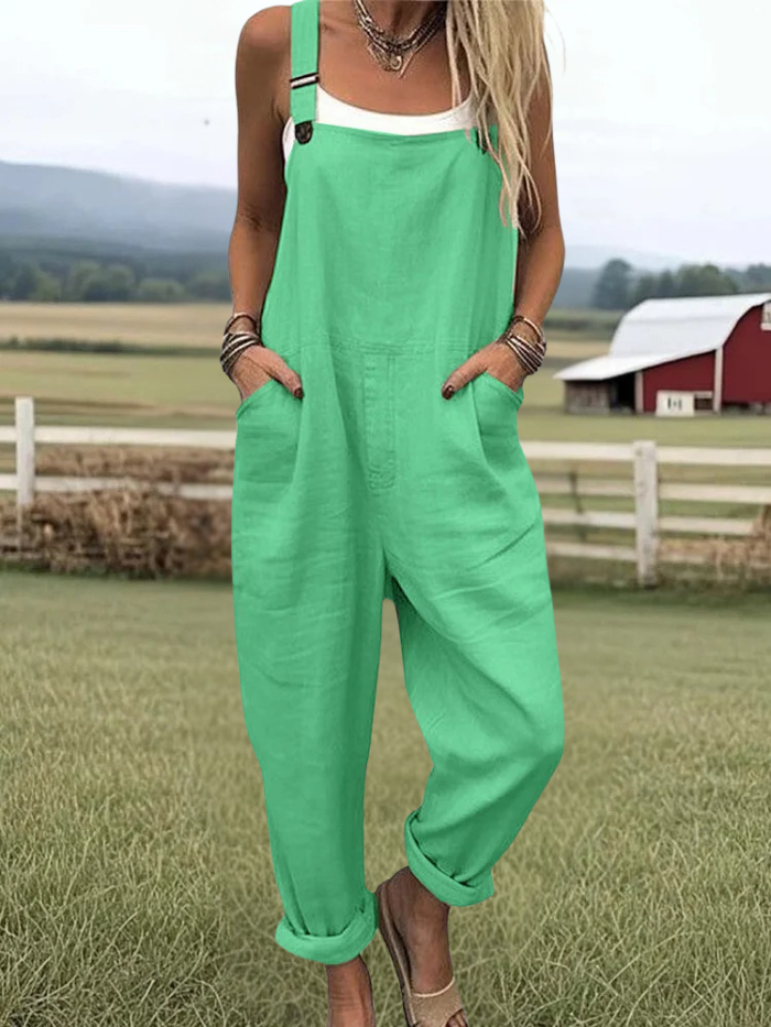 Loretta - Vacation Retro Casual Wide Leg Jumpsuit