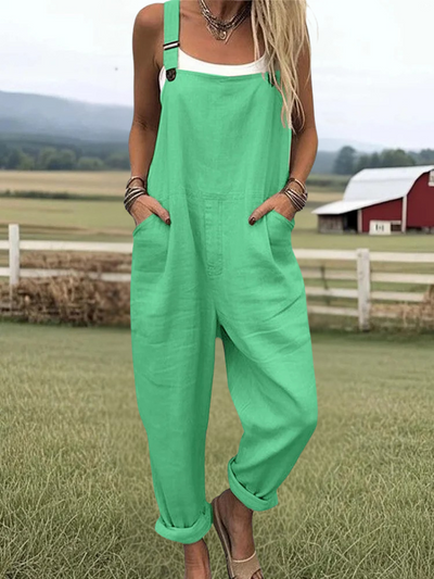 Loretta - Vacation Retro Casual Wide Leg Jumpsuit