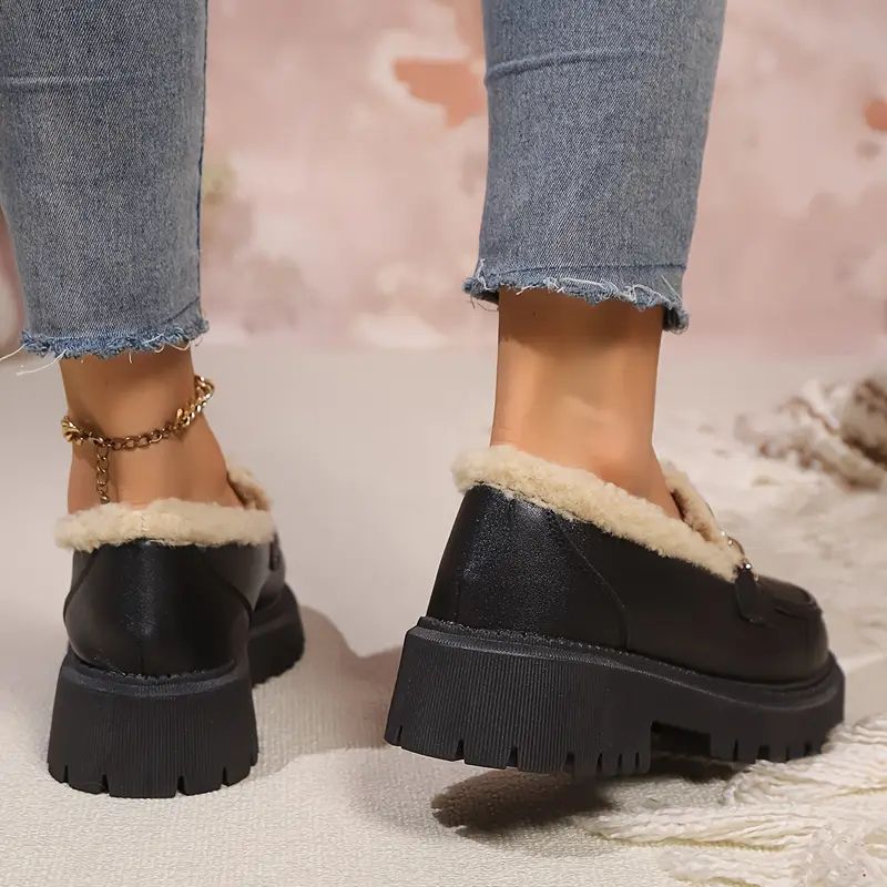 Adele Cozy Chain Loafers