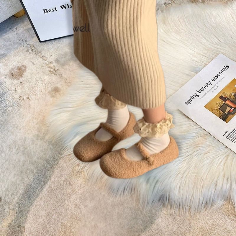 HughSwell Cozy Plush Ballet Flats