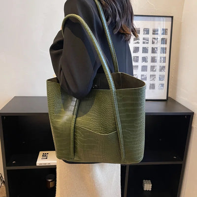 Camilla™ - Croc Leather Shoulder Bag