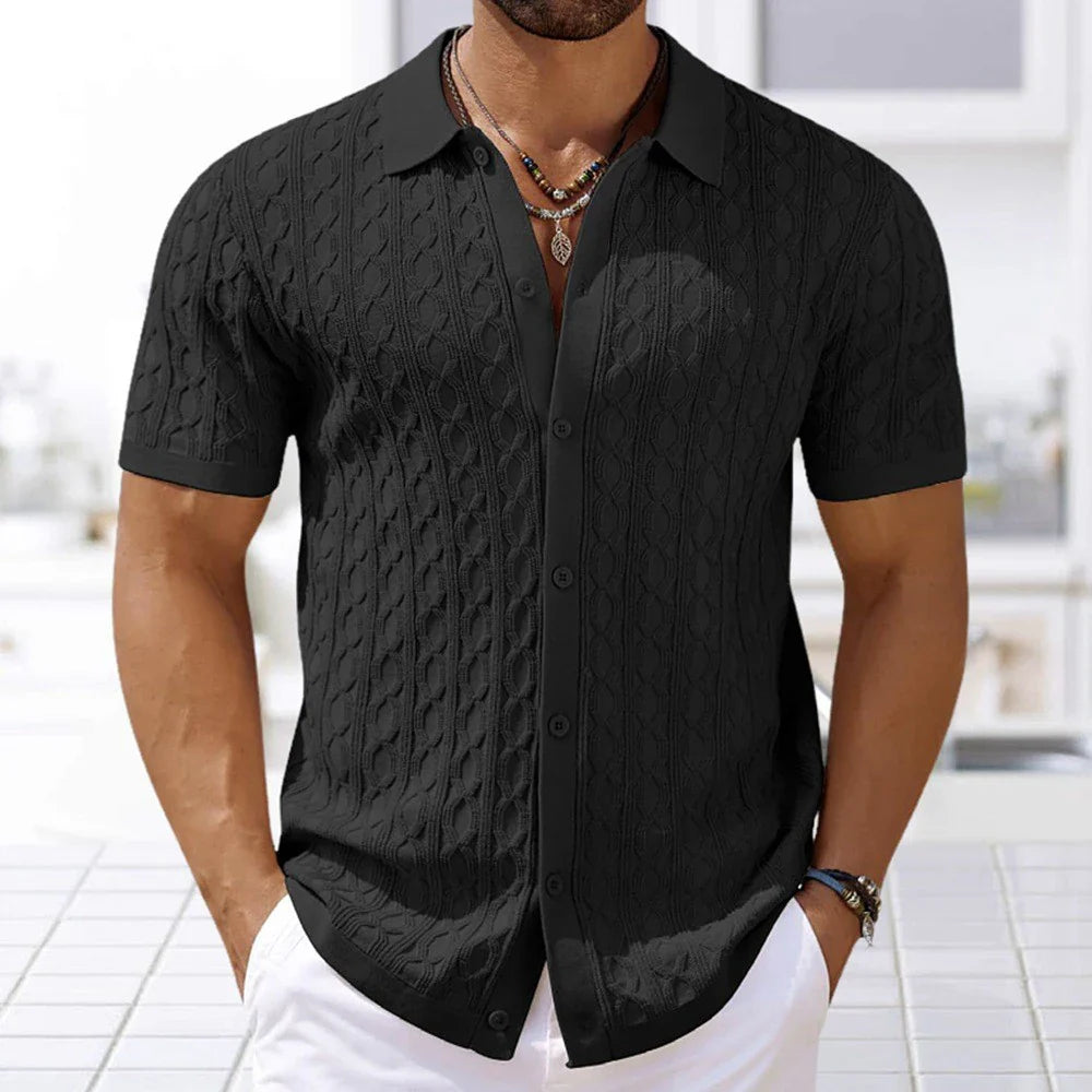 Julien™Button-Down Knitted Shirt
