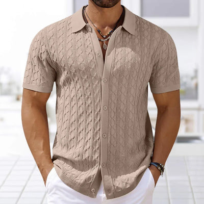 Julien™Button-Down Knitted Shirt
