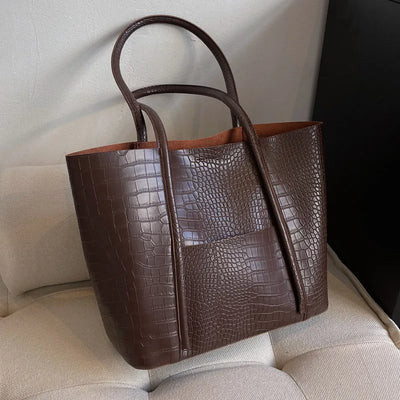 Camilla™ - Croc Leather Shoulder Bag