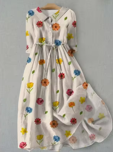 Sarah™ Floral Button-Up Dress