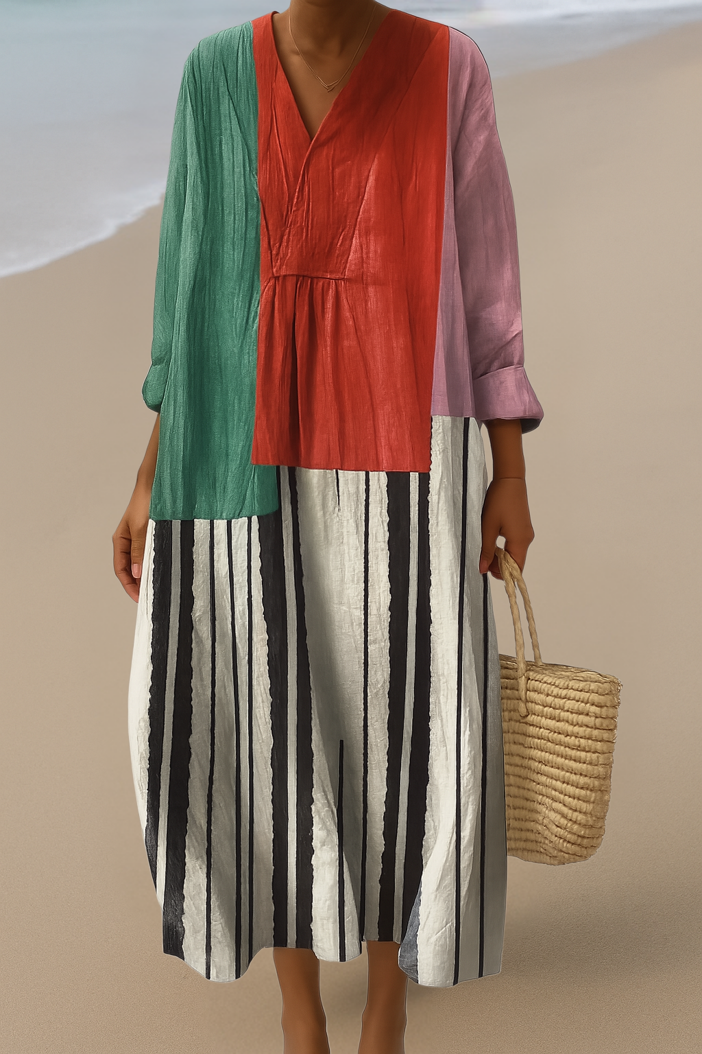 Artistic maxi dress – express yourself in effortless style