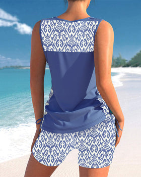 Sophia – Geometric Print Tankini