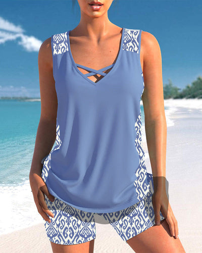 Sophia – Geometric Print Tankini
