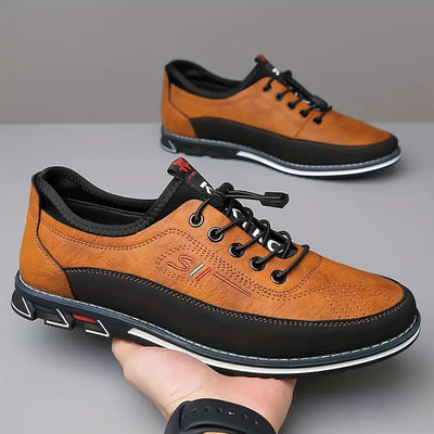 Varenzo™ Handcrafted Vegan leather Oxford shoes