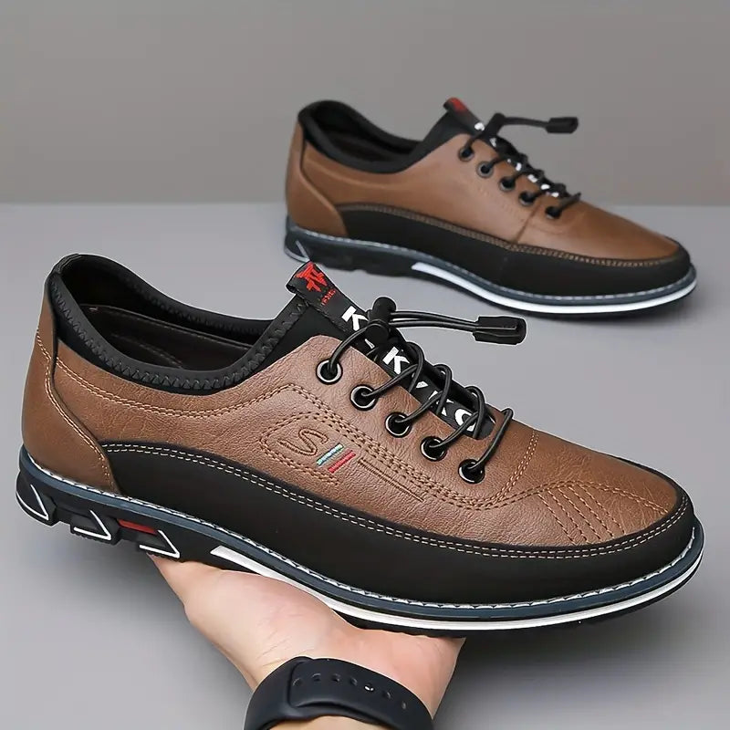 Varenzo™ Handcrafted Vegan leather Oxford shoes